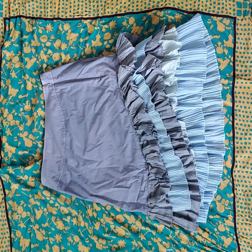 Odille asymetrical ruffle skirt